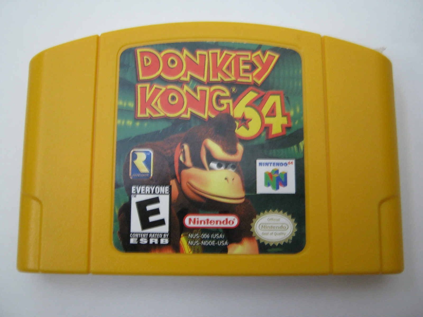 donkey kong 64 yellow cartridge