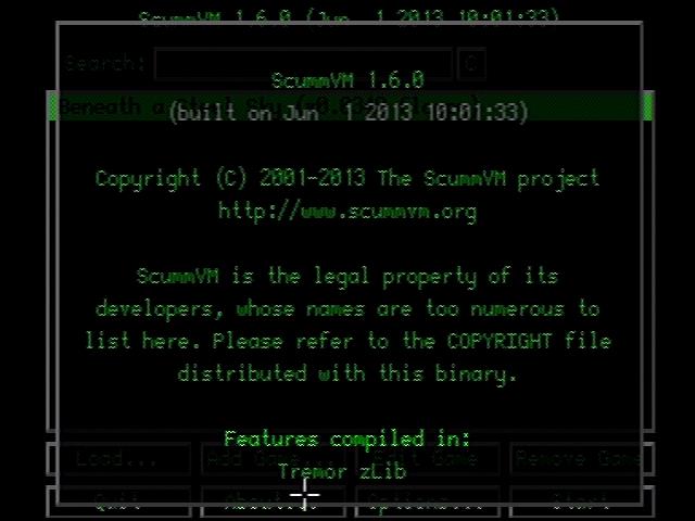 scummvm unable to open file